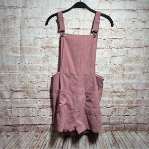 Pink corduroy one piece jumper size medium